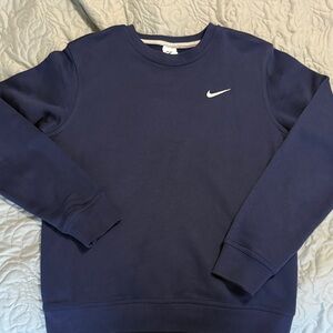 Nike Men's Dark Blue Crewneck Sweatshirt, Medium